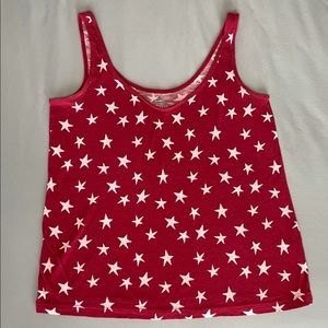 Old Navy Red Stars Tank size S